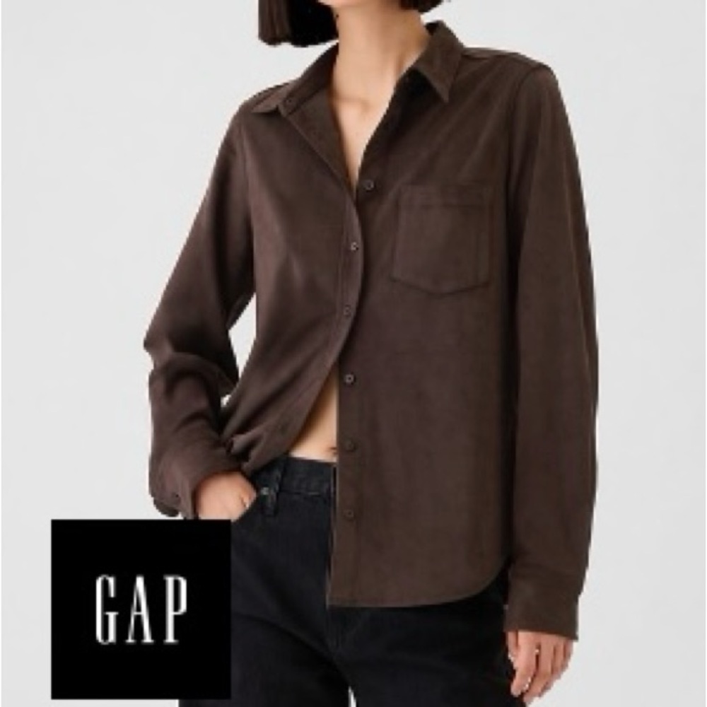 GAP Perfect Suede Shirt